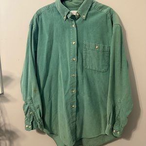 Vintage lands end corduroy button down